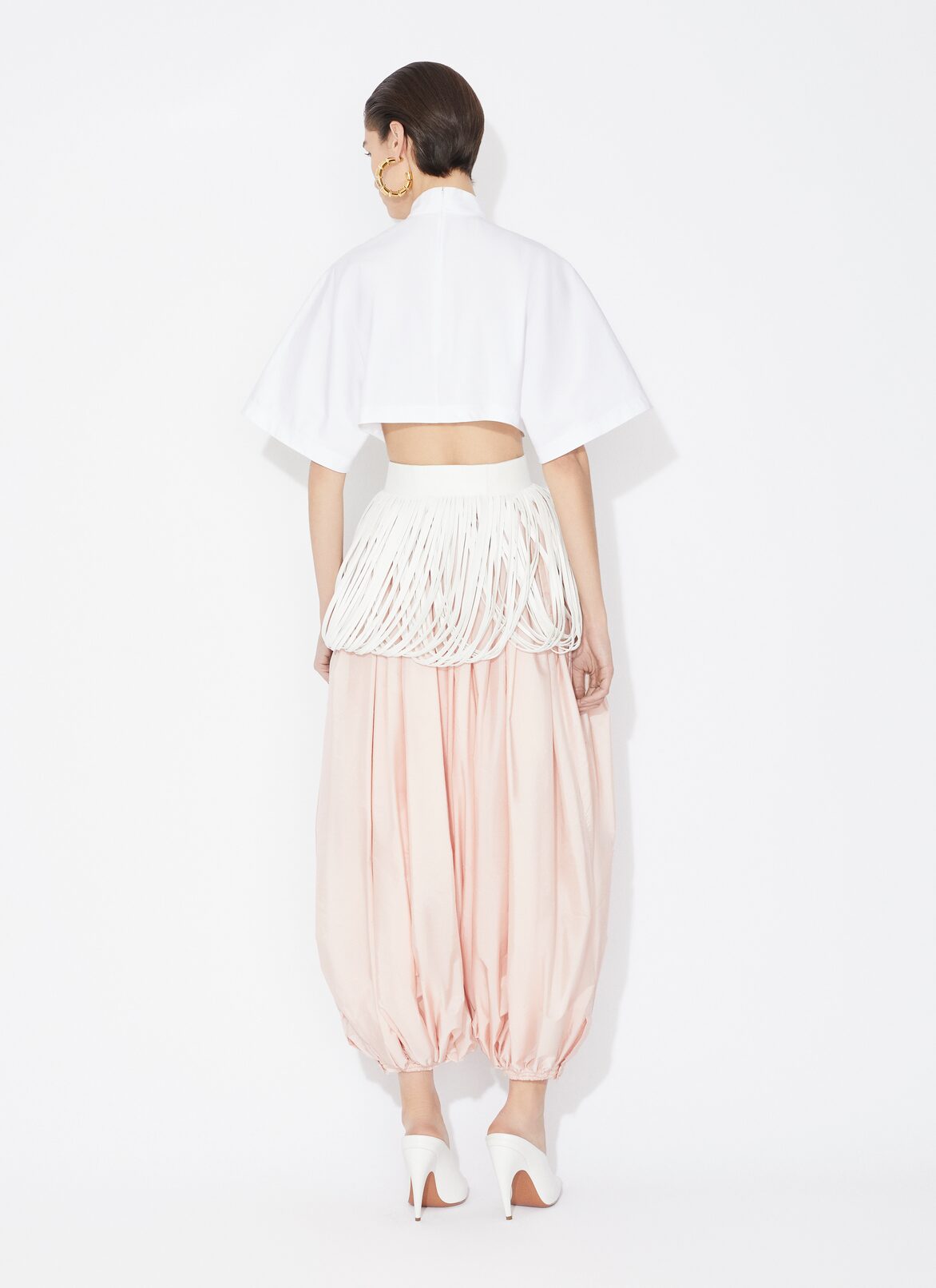 BALLOON TROUSERS ALAÏA PALE PINK BALLOON TROUSERS